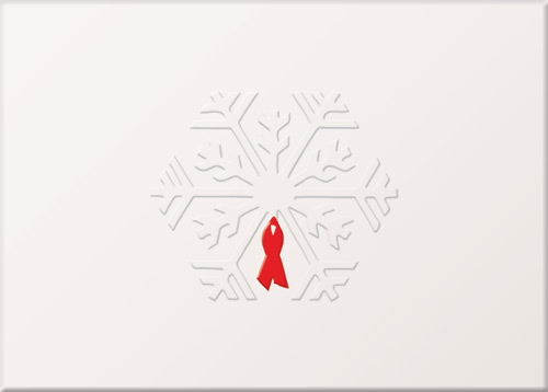 Embossed Snowflake card