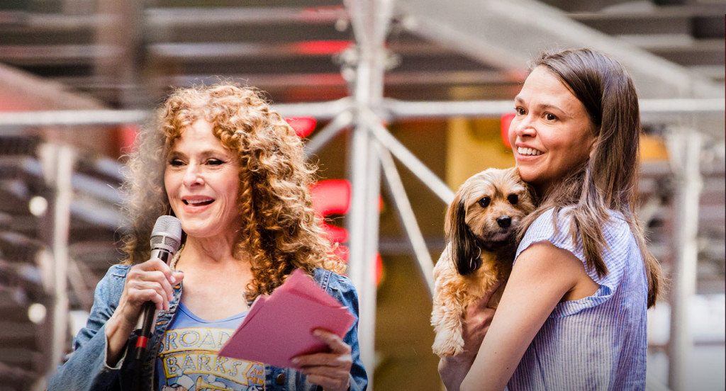 Bernadette Peters and Sutton Foster hosting Broadway Barks