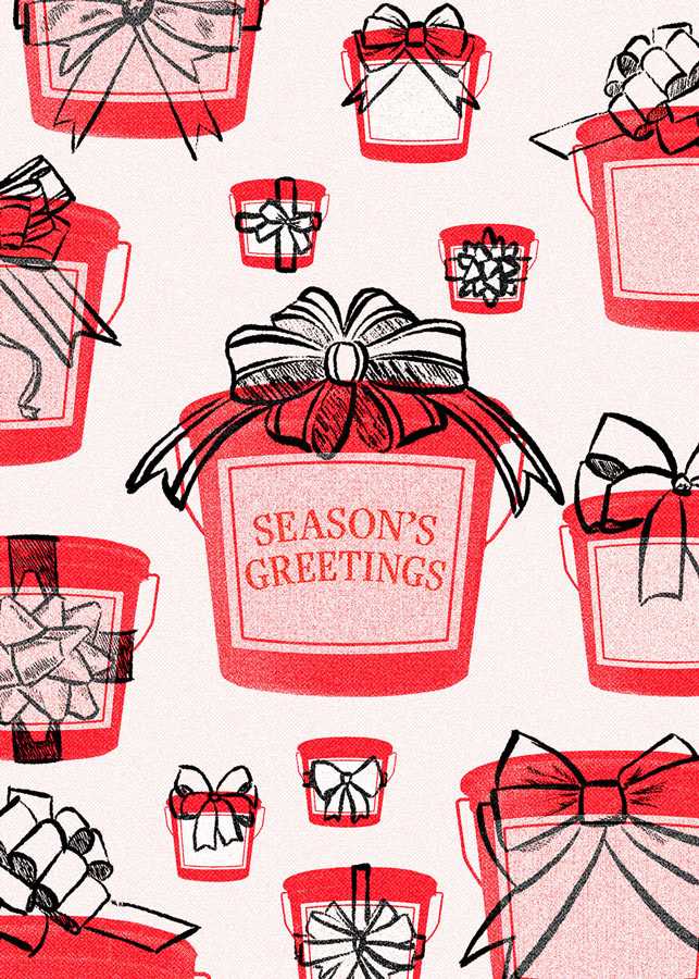 Buckets of Joy holiday card