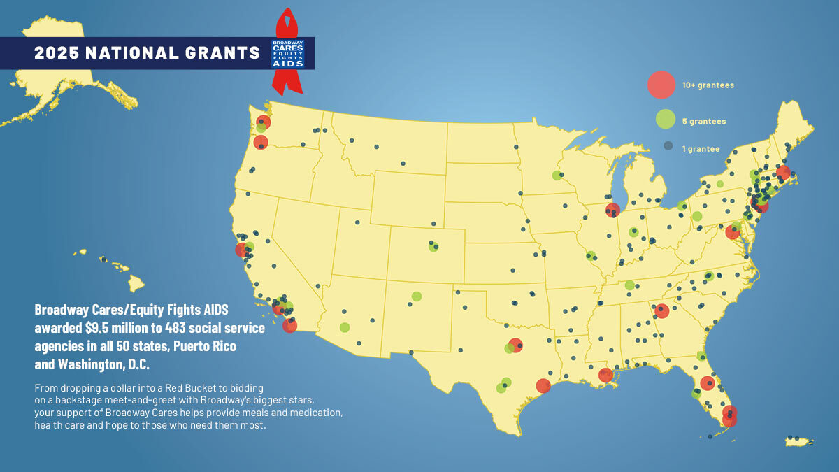 National Grants Map 2025 Broadway Cares National Grants Map 2025